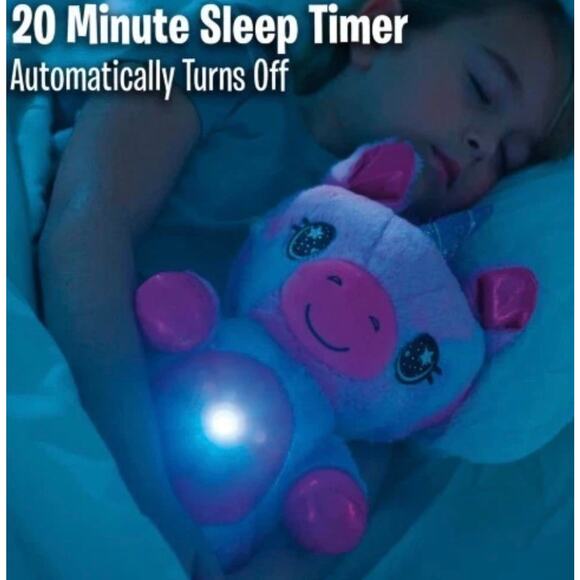 NIB Ontel Star Belly Dream Lites Stuffed Unicorn Night Light Magical Pink/Purple - Picture 3 of 9